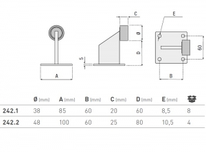 LIMIT SWITCH CU PLACA FIXARE  VARIANTA MICA