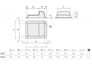 FIXARE USA BATANTA 130X160X50 ZNB