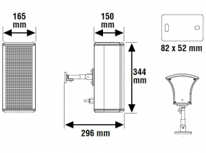 DIFUZOR COLOANA 20 W, EN54-24