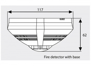 DETECTOR OPTIC DE FUM SERIA IQ8QUAD CU IZOLATOR