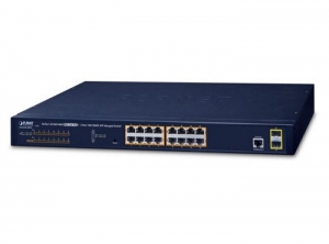 (G:6L) SWITCH 16-PORT 10/100/1000T POE + 2-PORT