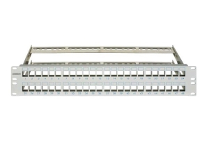 PATCH PANEL PENTRU 48 MODULE TOOLLESS LINE, 2U, 19